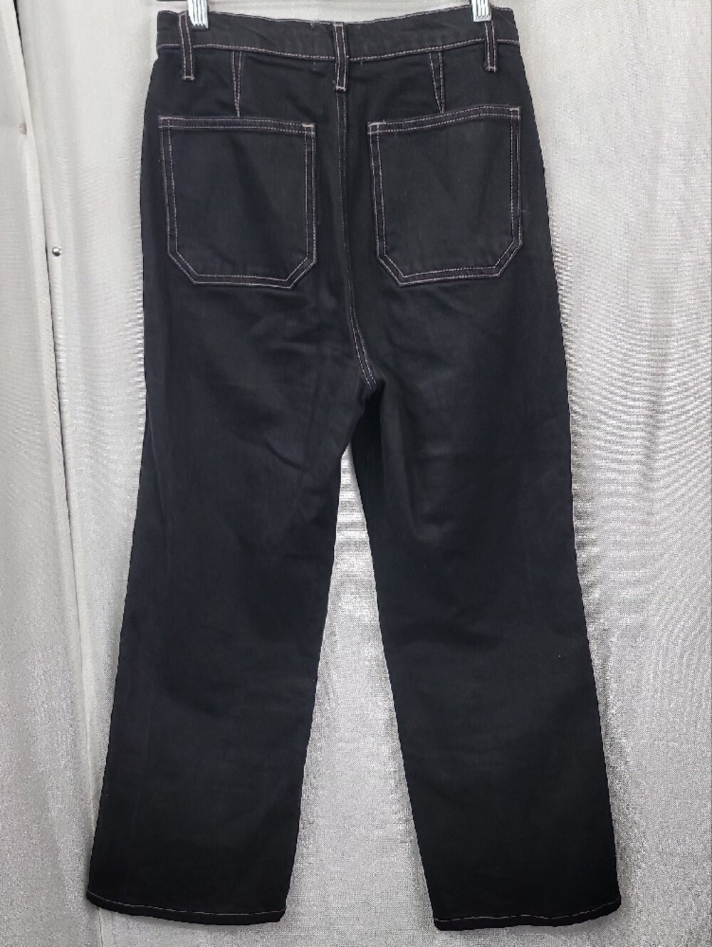 Reformation Alyssa Stretch High Rise Wide Leg Jeans in black Size 27 - Picture 6 of 9
